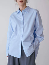 Dazy-Less Drop Shoulder Button Back Shirt